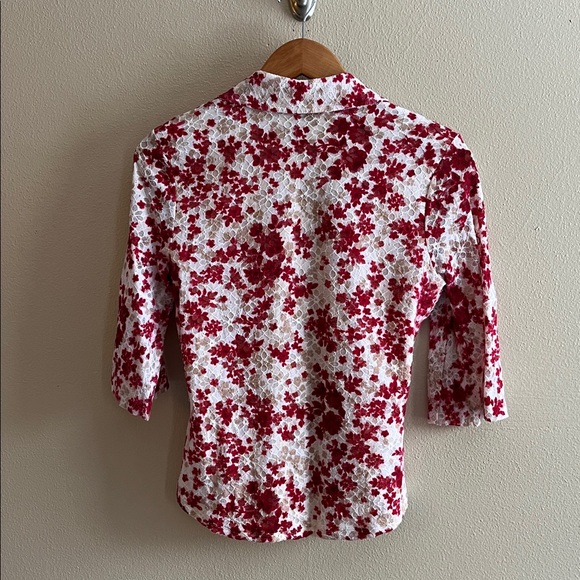 INC International Concepts Floral Lace Blouse - Picture 8 of 10